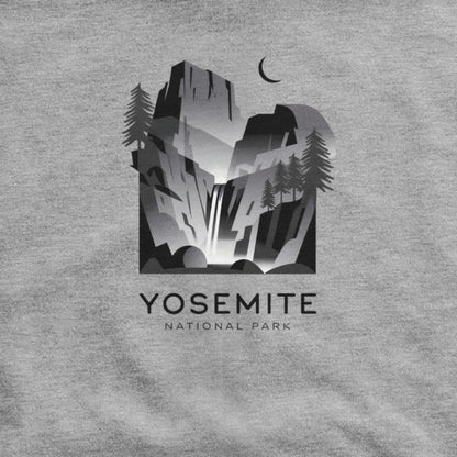 Yosemite National Park Noir Hoodie Adventure and Outdoors Themed Hoodie