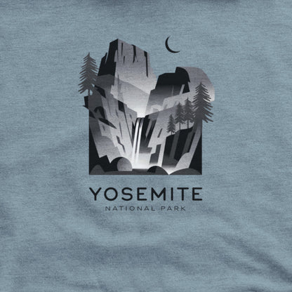 Yosemite National Park Noir Hoodie Adventure and Outdoors Themed Hoodie