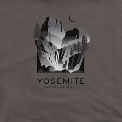 Yosemite National Park Noir Hoodie Adventure and Outdoors Themed Hoodie