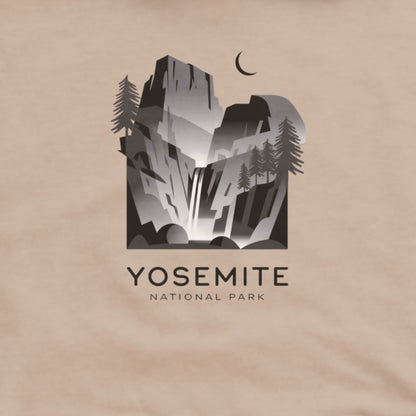 Yosemite National Park Noir Hoodie Adventure and Outdoors Themed Hoodie