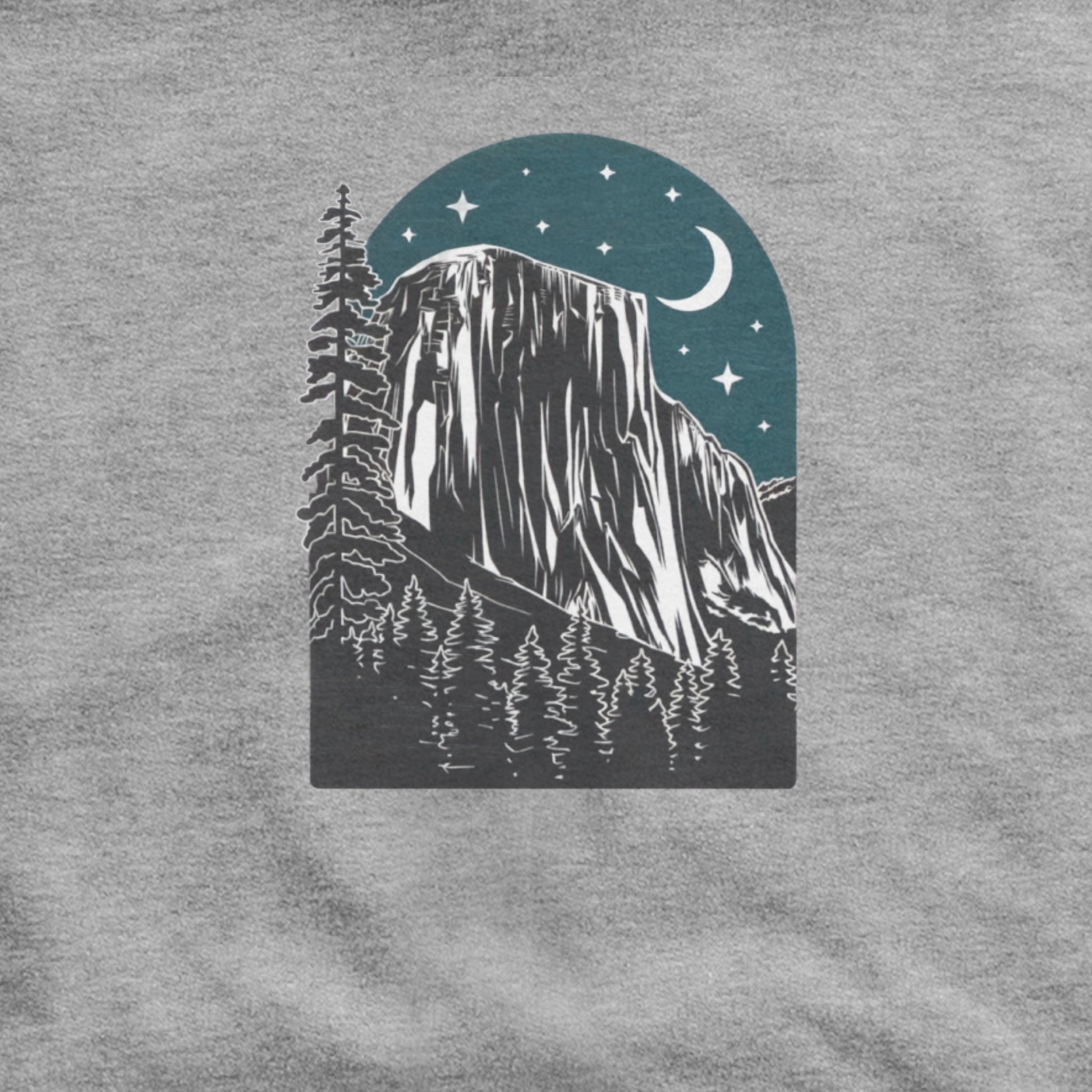Yosemite at Night Hoodie Adventure and Outdoors Themed Hoodie