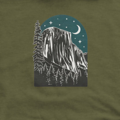 Yosemite at Night Hoodie Adventure and Outdoors Themed Hoodie