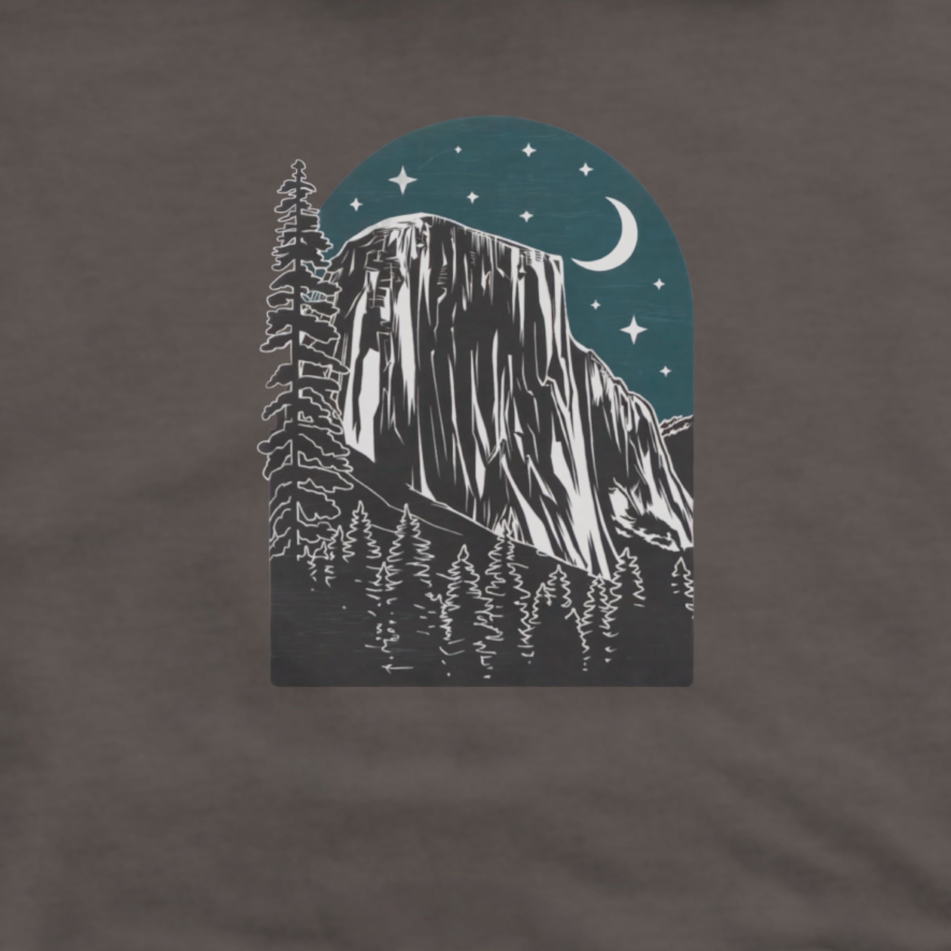 Yosemite at Night Hoodie Adventure and Outdoors Themed Hoodie