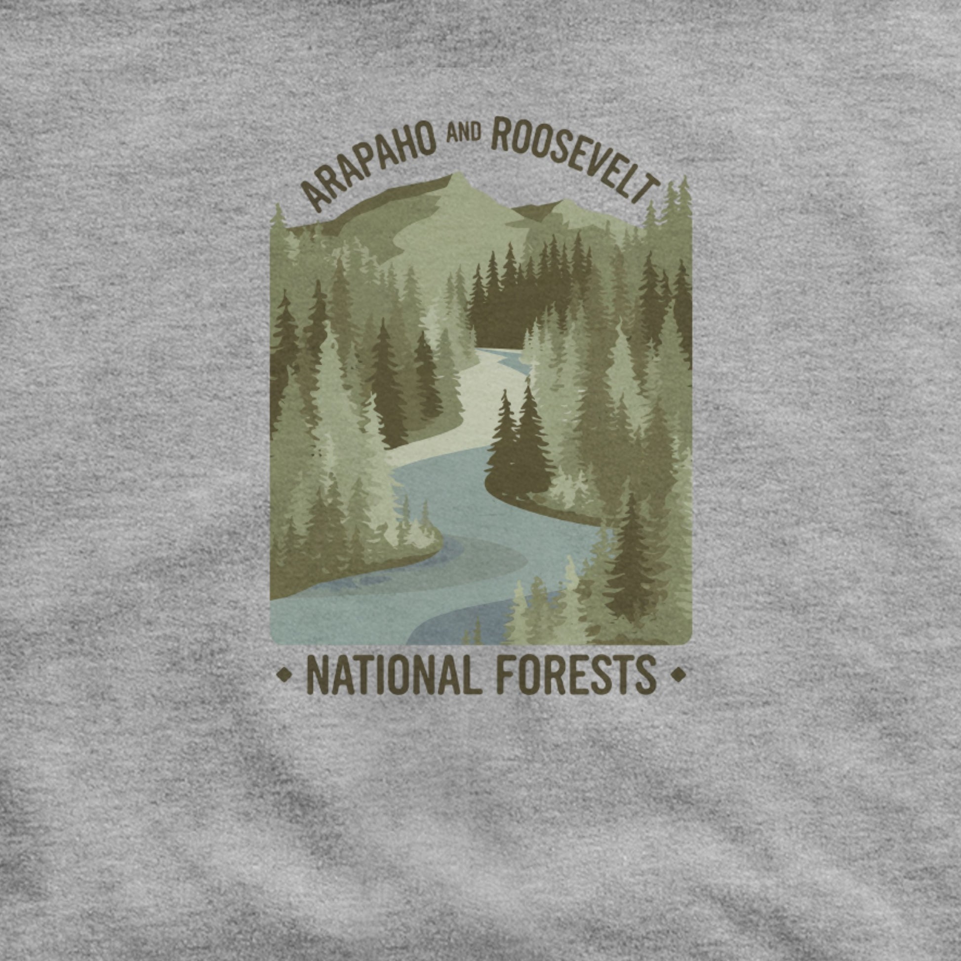 Arapaho and Roosevelt National Forests Hoodie Adventure and Outdoors Themed Hoodie