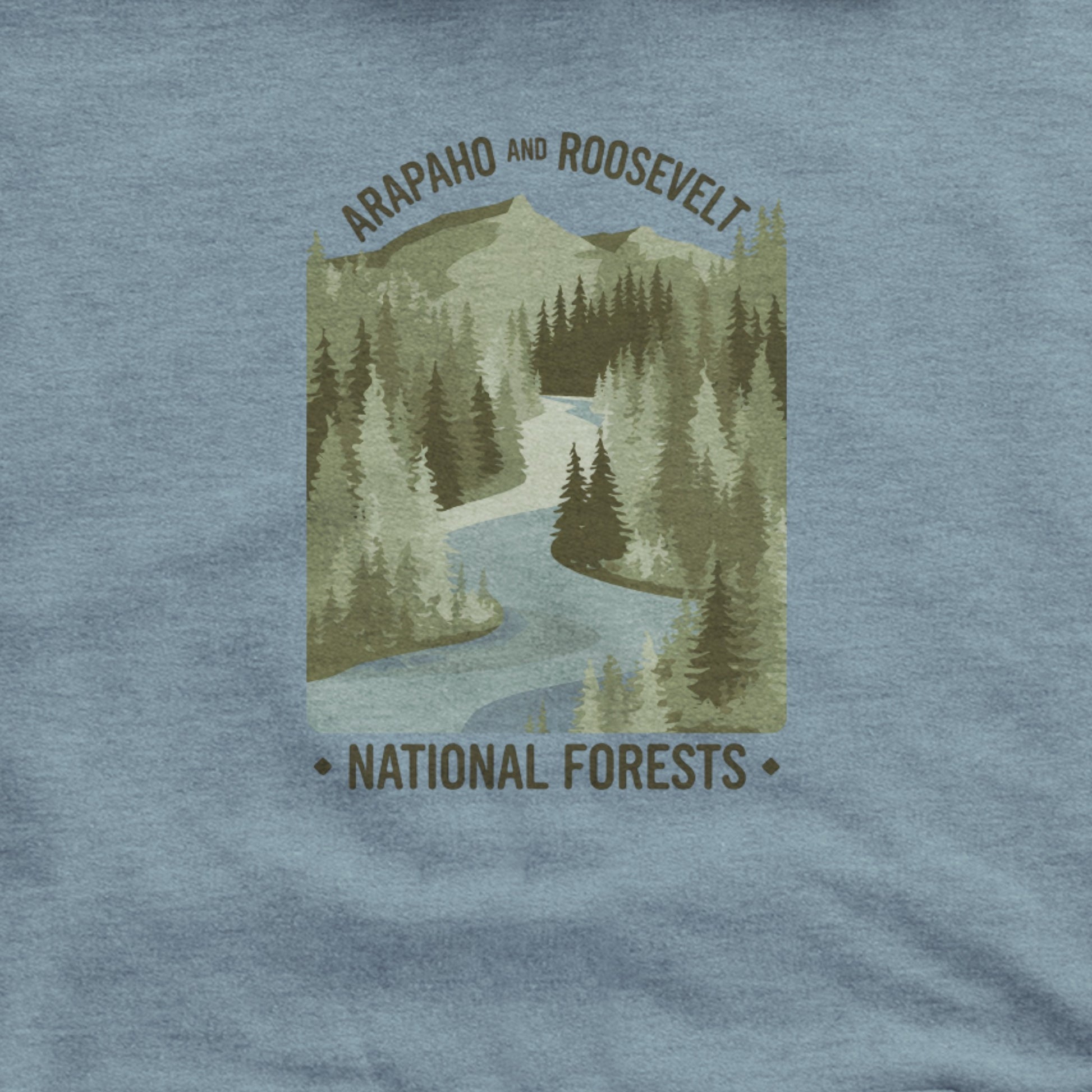 Arapaho and Roosevelt National Forests Hoodie Adventure and Outdoors Themed Hoodie