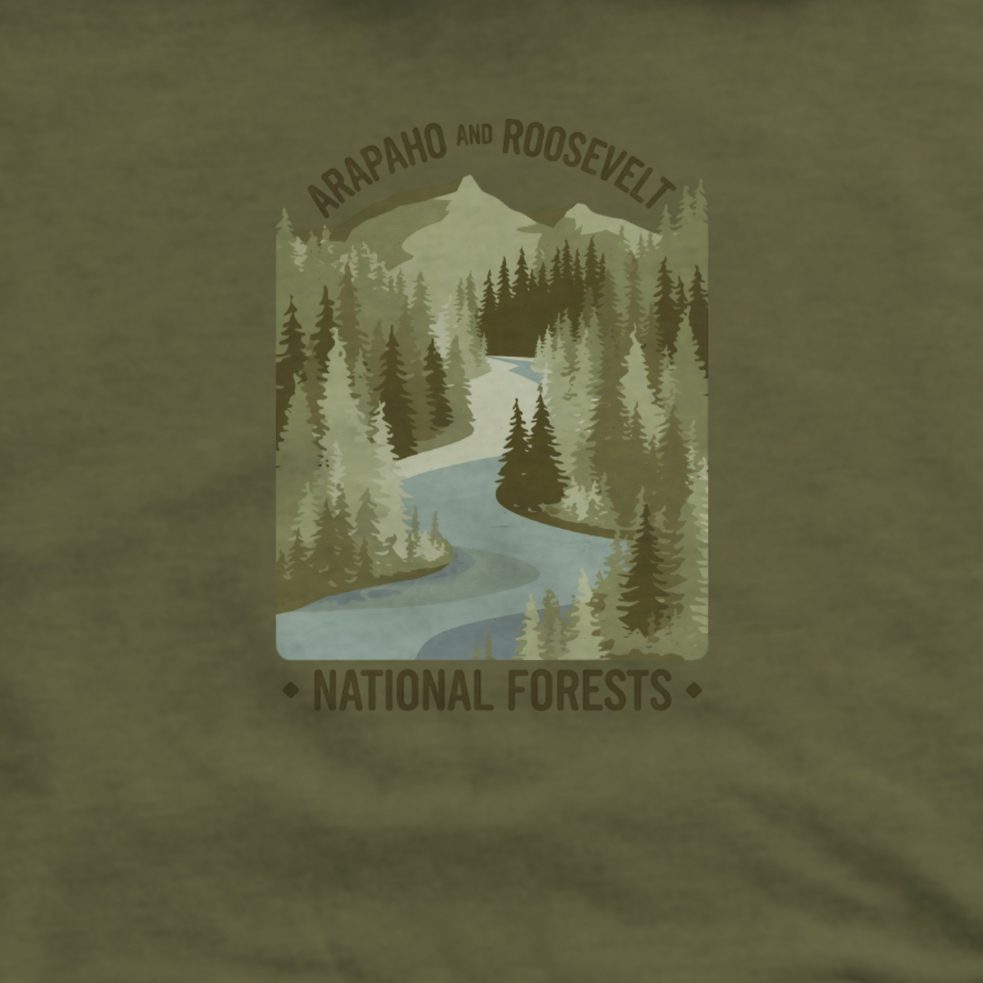 Arapaho and Roosevelt National Forests Hoodie Adventure and Outdoors Themed Hoodie