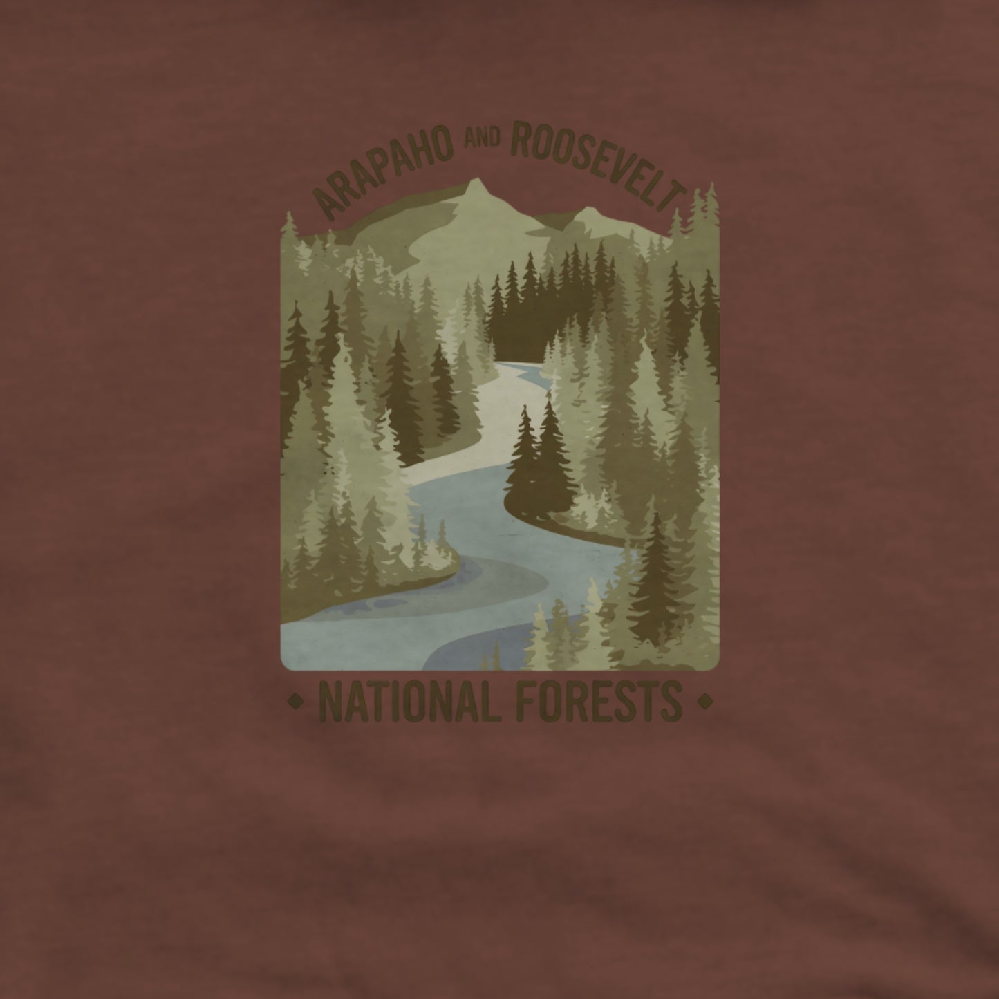 Arapaho and Roosevelt National Forests Hoodie Adventure and Outdoors Themed Hoodie
