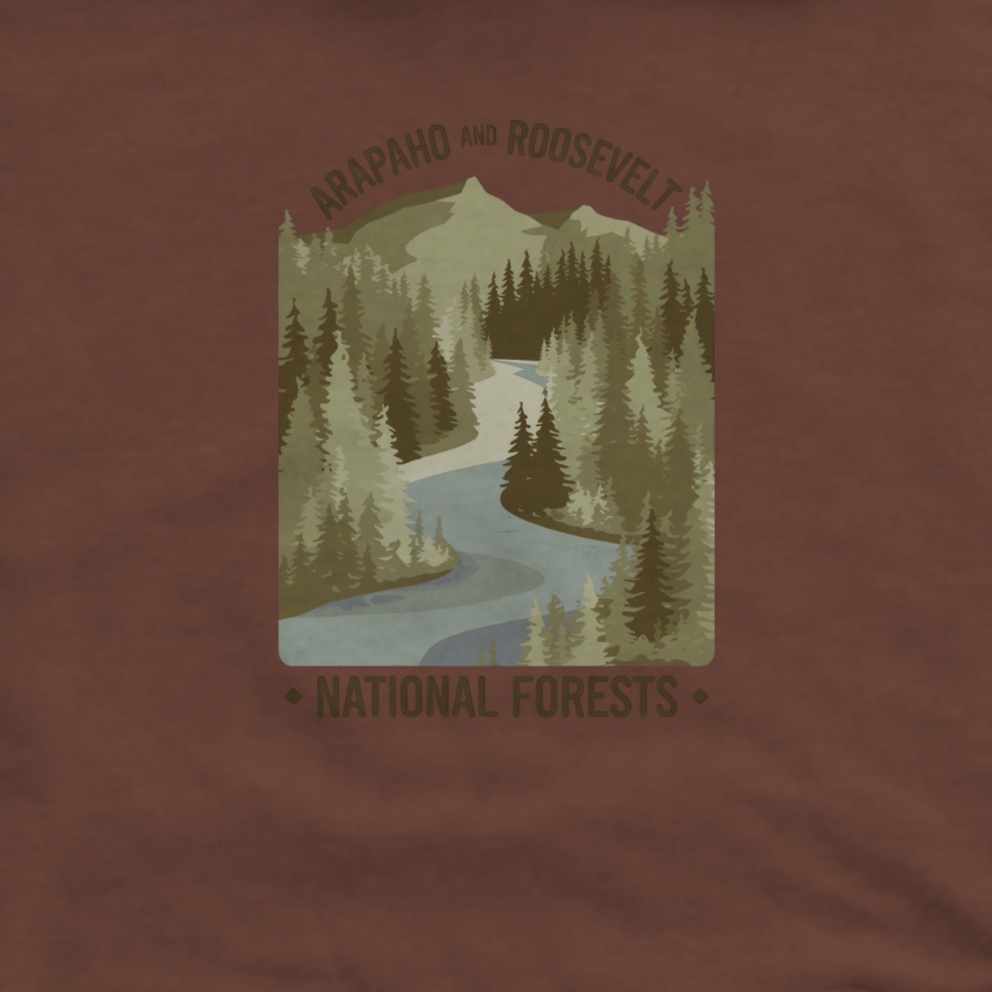Arapaho and Roosevelt National Forests Hoodie Adventure and Outdoors Themed Hoodie