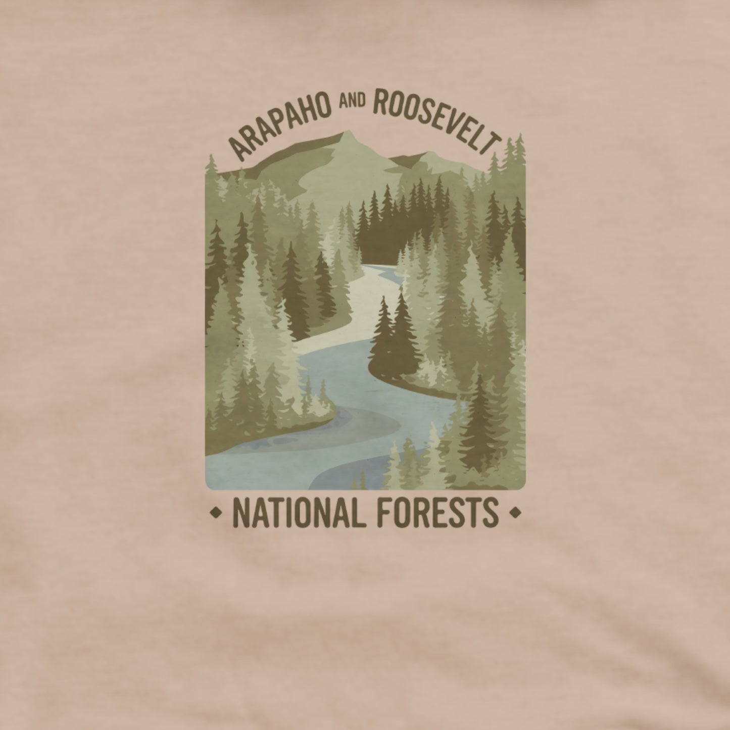 Arapaho and Roosevelt National Forests Hoodie Adventure and Outdoors Themed Hoodie