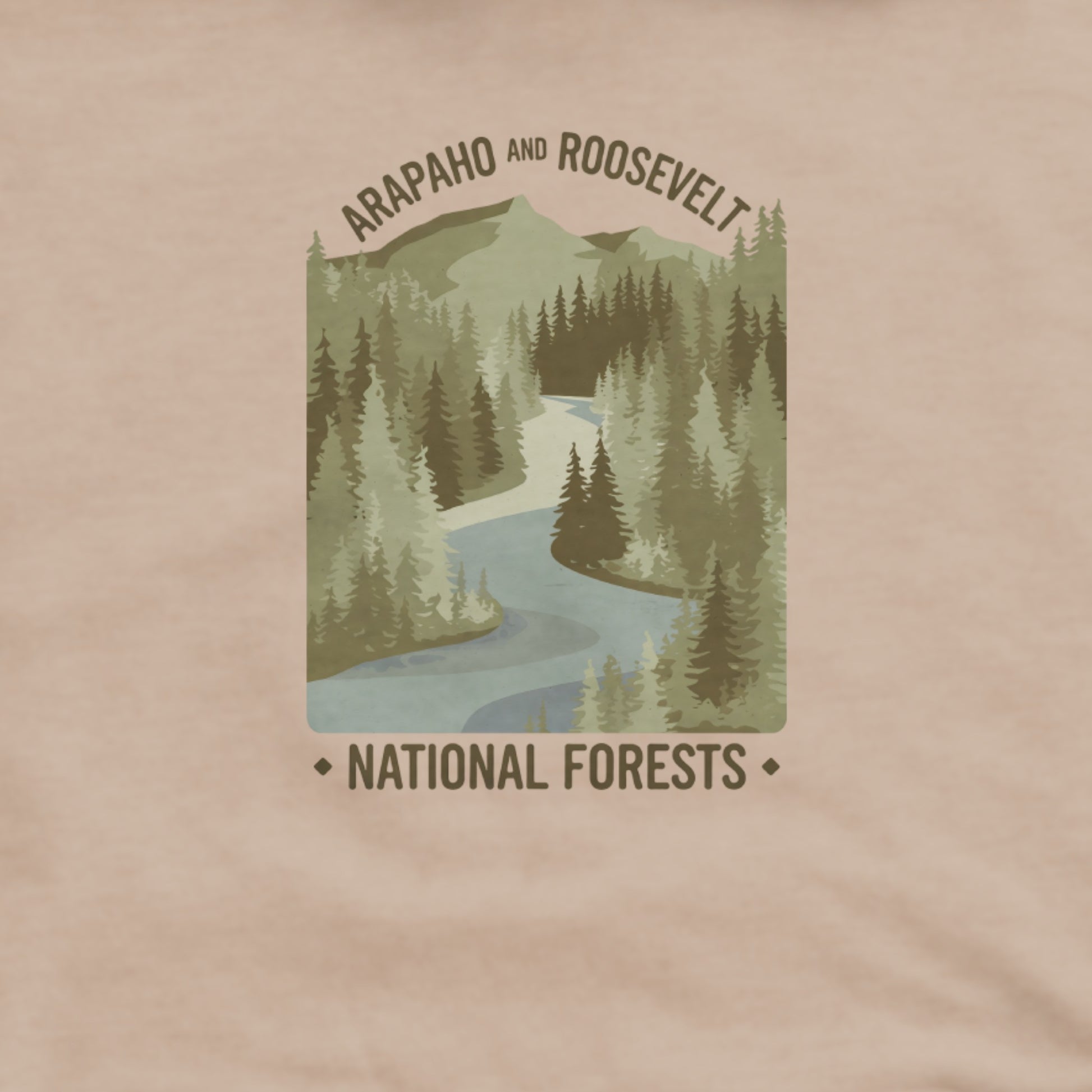 Arapaho and Roosevelt National Forests Hoodie Adventure and Outdoors Themed Hoodie