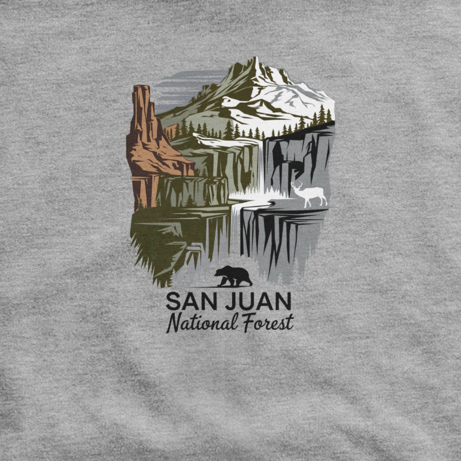 San Juan National Forest Hoodie Adventure and Outdoors Themed Hoodie