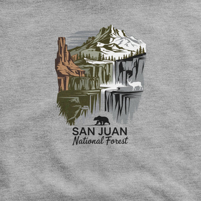 San Juan National Forest Hoodie Adventure and Outdoors Themed Hoodie