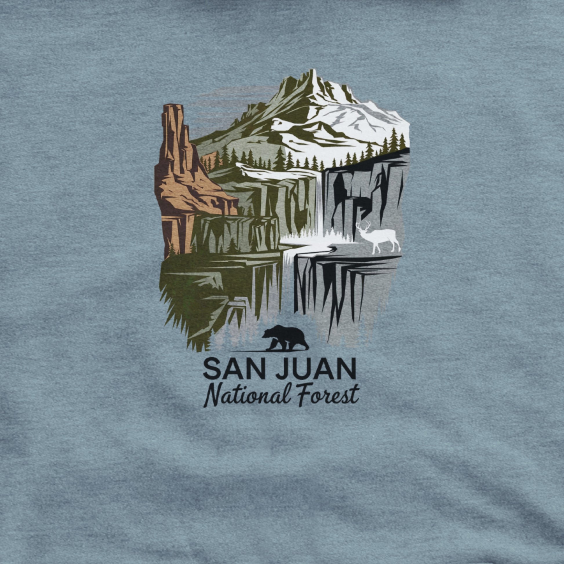 San Juan National Forest Hoodie Adventure and Outdoors Themed Hoodie