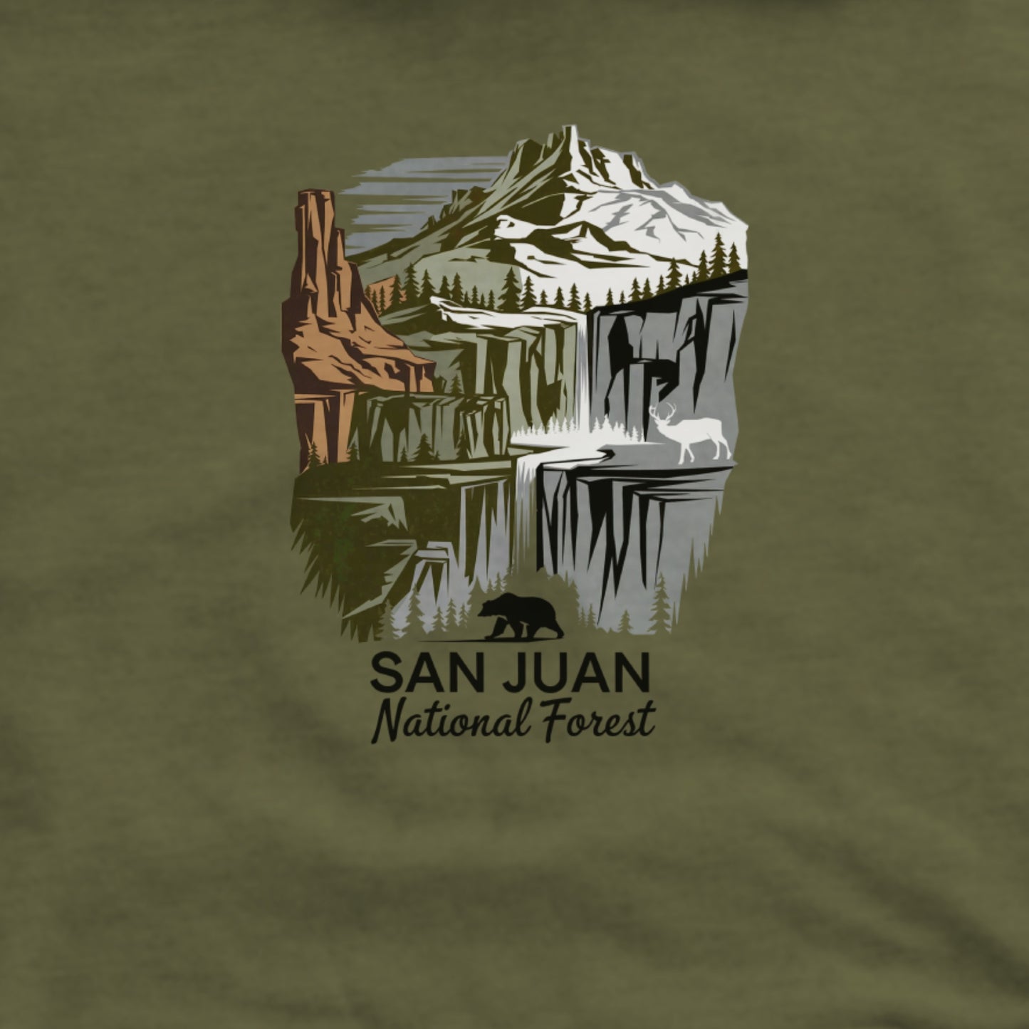 San Juan National Forest Hoodie Adventure and Outdoors Themed Hoodie
