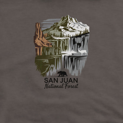 San Juan National Forest Hoodie Adventure and Outdoors Themed Hoodie