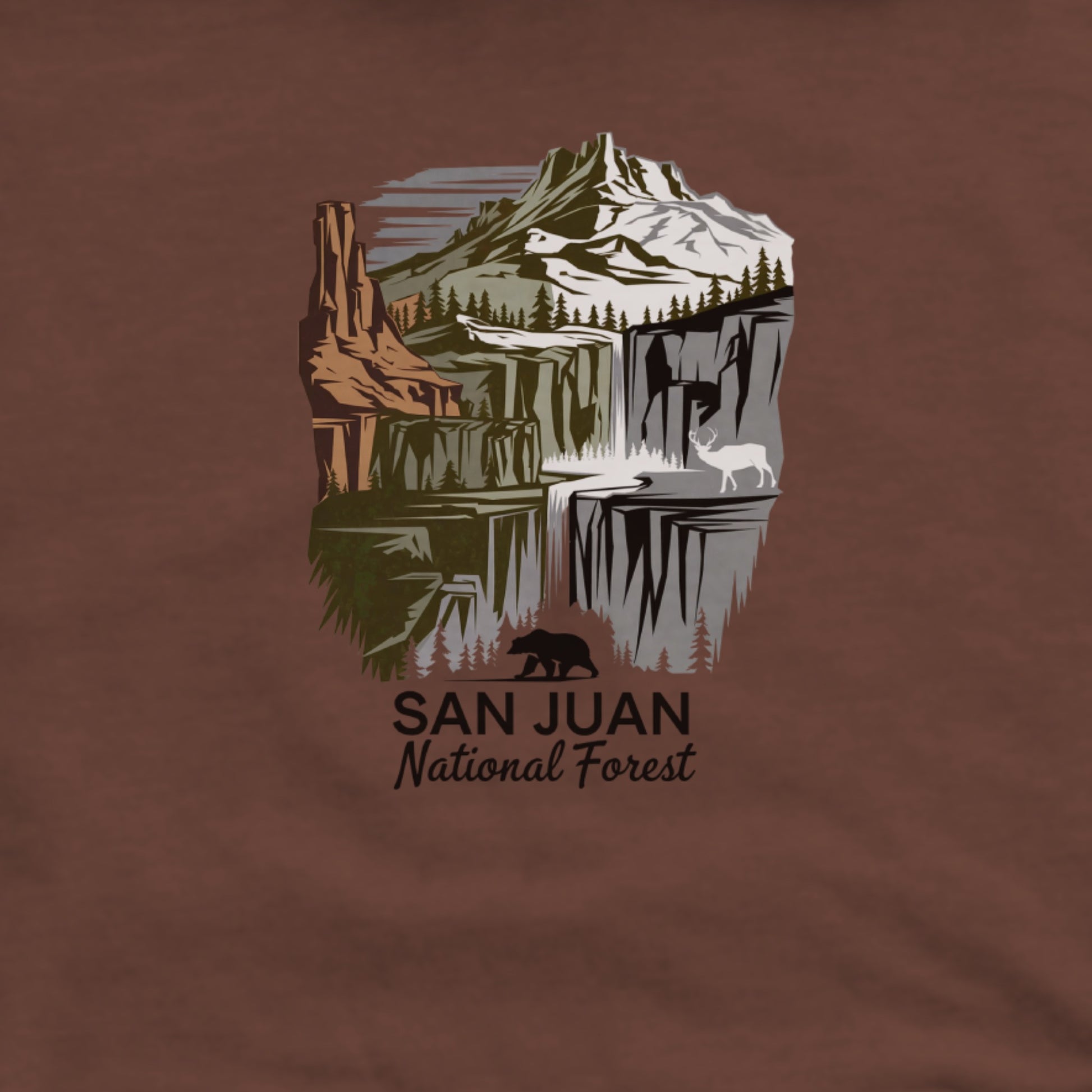 San Juan National Forest Hoodie Adventure and Outdoors Themed Hoodie