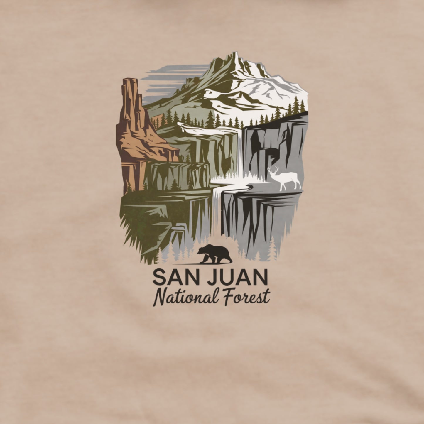 San Juan National Forest Hoodie Adventure and Outdoors Themed Hoodie