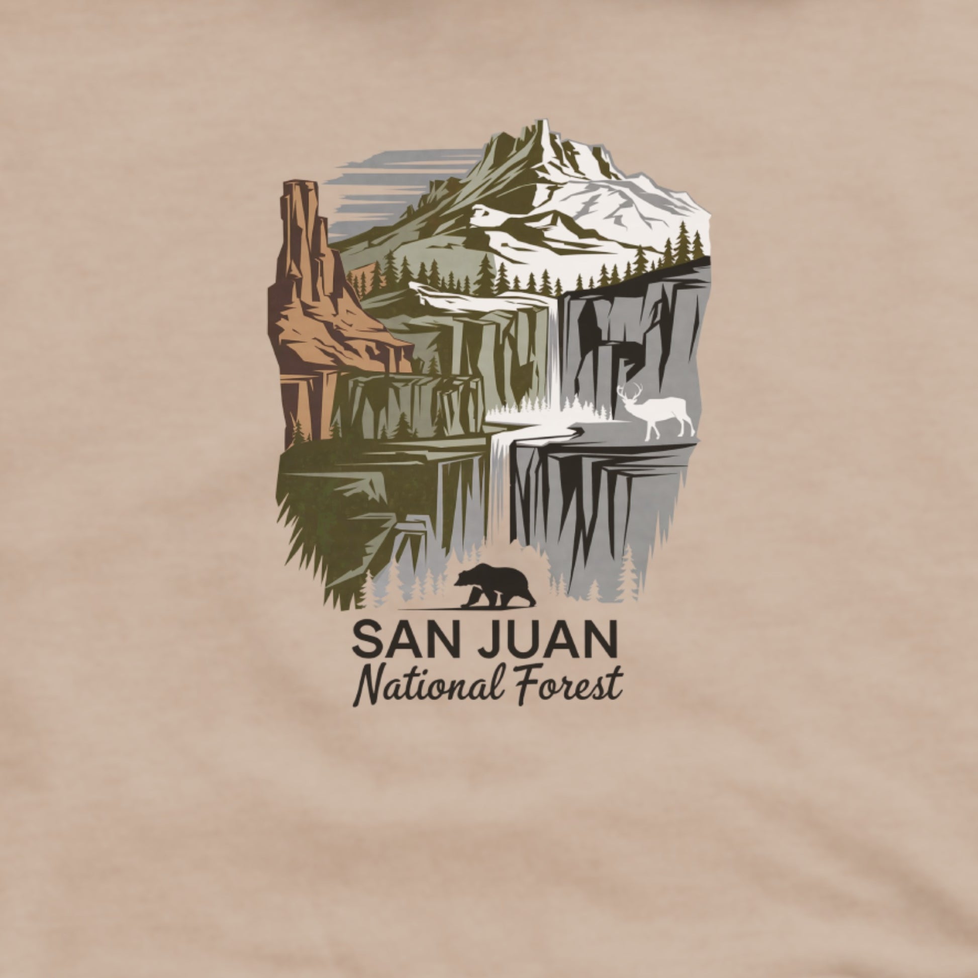 San Juan National Forest Hoodie Adventure and Outdoors Themed Hoodie