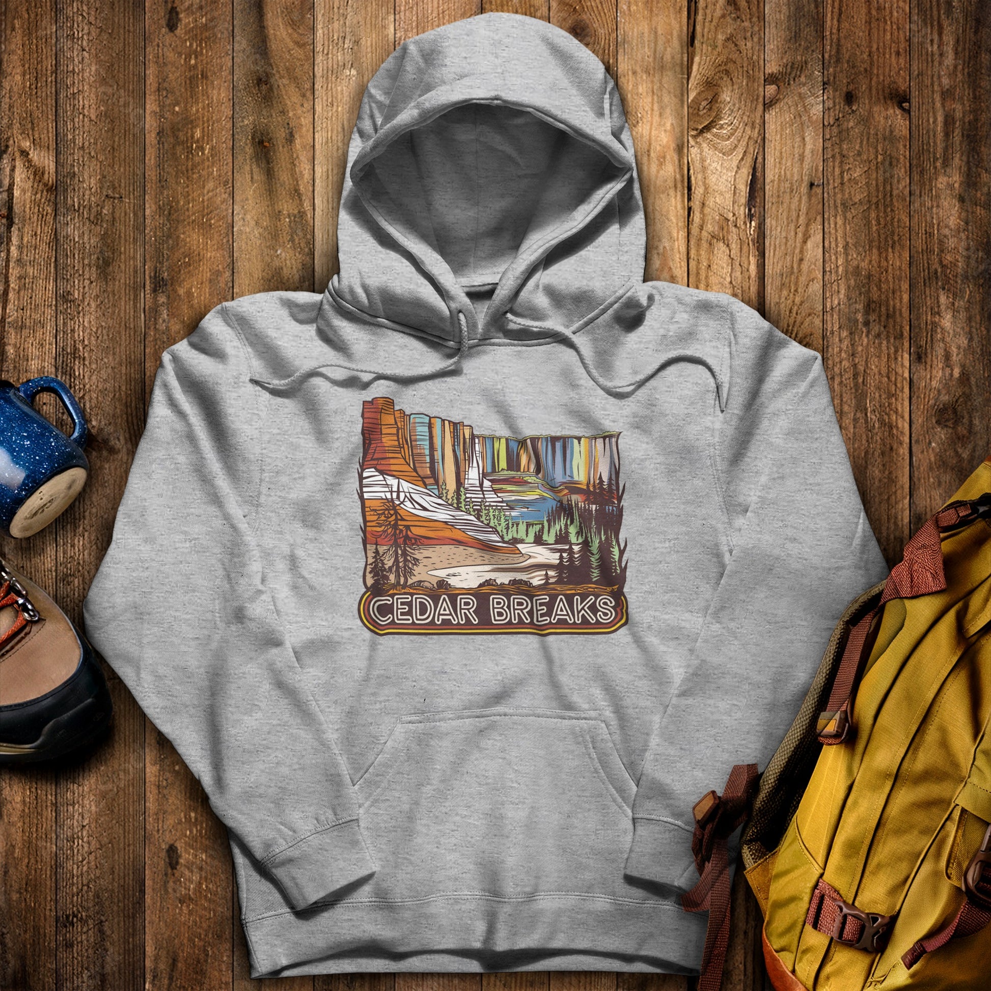 Cedar Breaks National Forest Hoodie Sport Grey Adventure and Outdoors Themed Hoodie