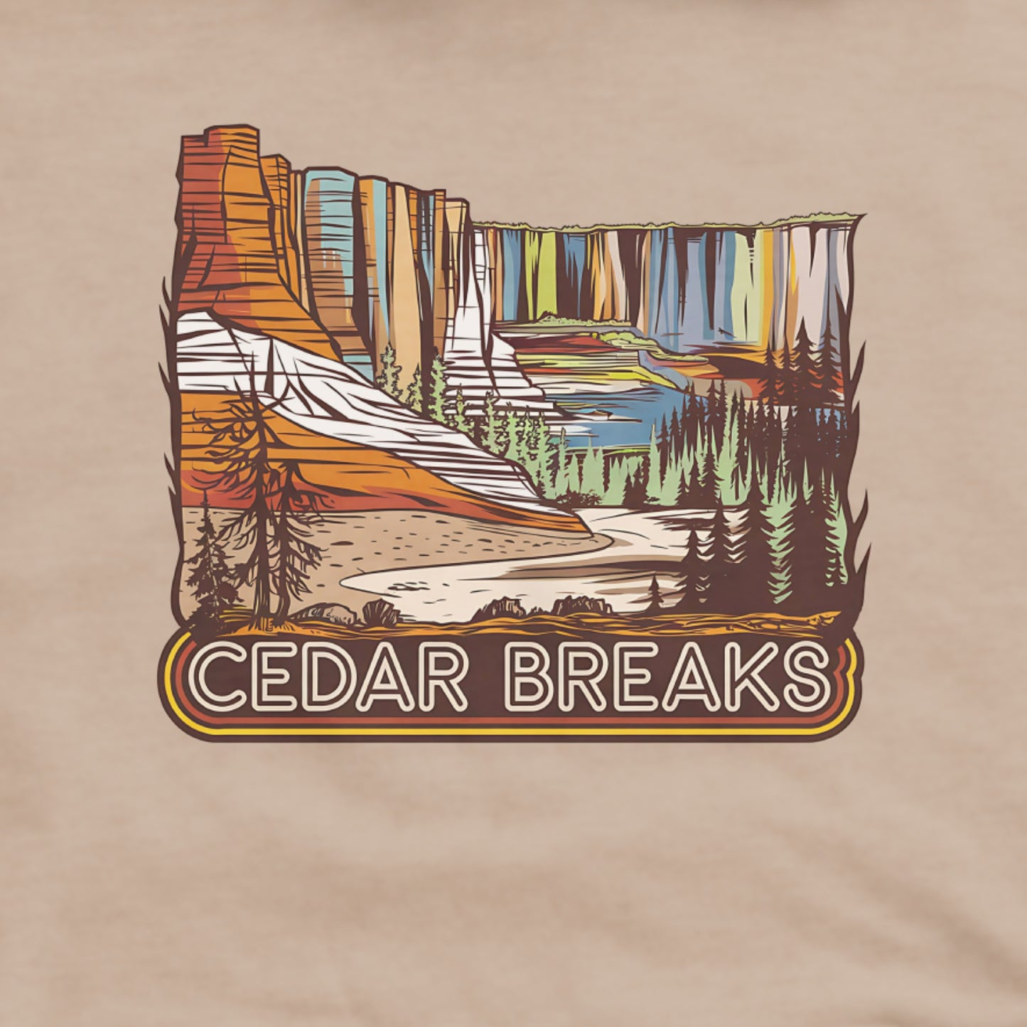 Cedar Breaks National Forest Hoodie Adventure and Outdoors Themed Hoodie