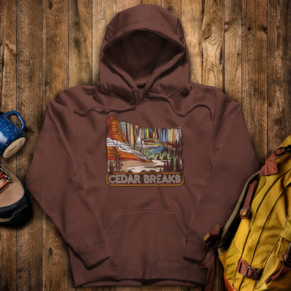 Cedar Breaks National Forest Hoodie Cocoa Adventure and Outdoors Themed Hoodie