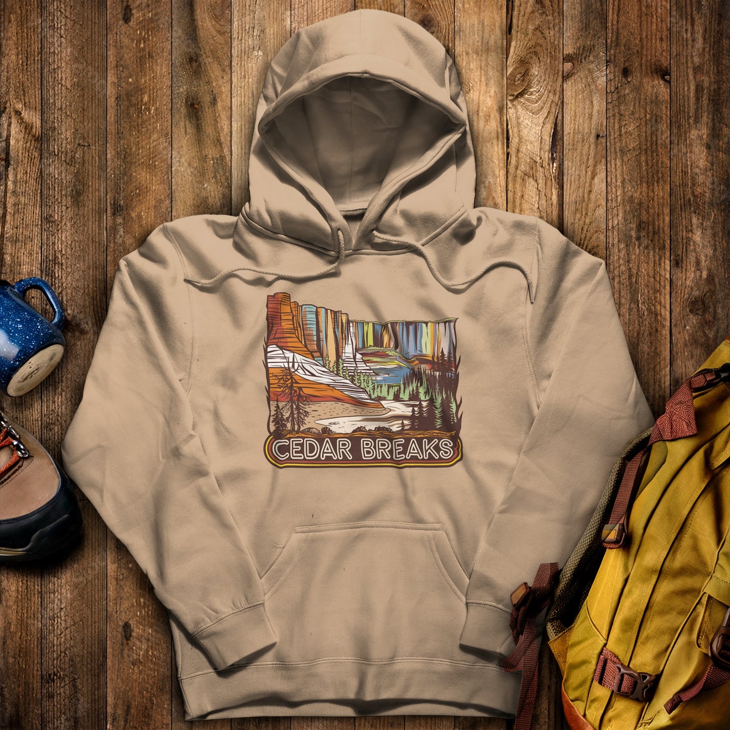 Cedar Breaks National Forest Hoodie Sand Adventure and Outdoors Themed Hoodie