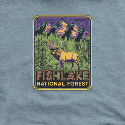 Fishlake National Forest Elk Hoodie Adventure and Outdoors Themed Hoodie