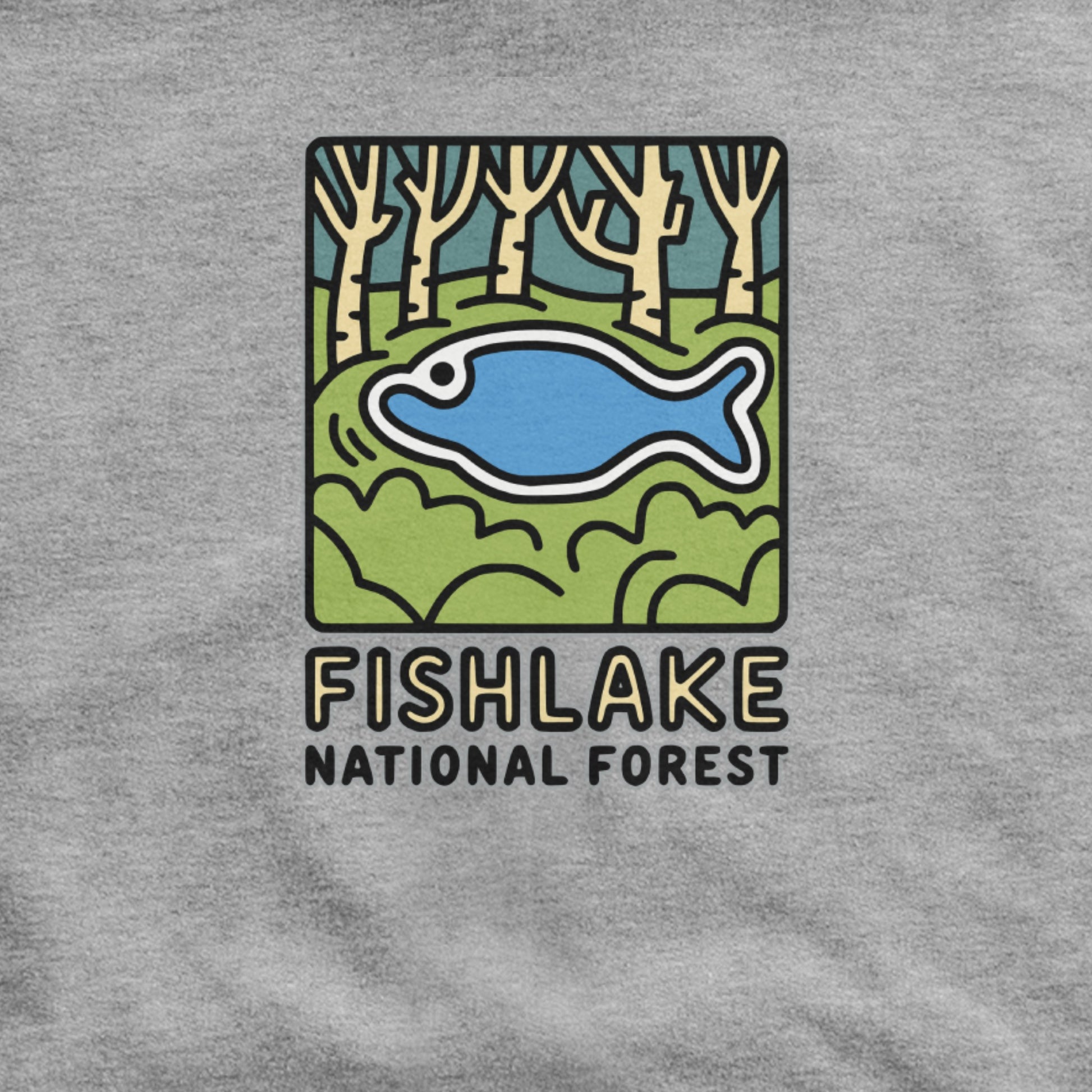 Fishlake National Forest Hoodie Adventure and Outdoors Themed Hoodie