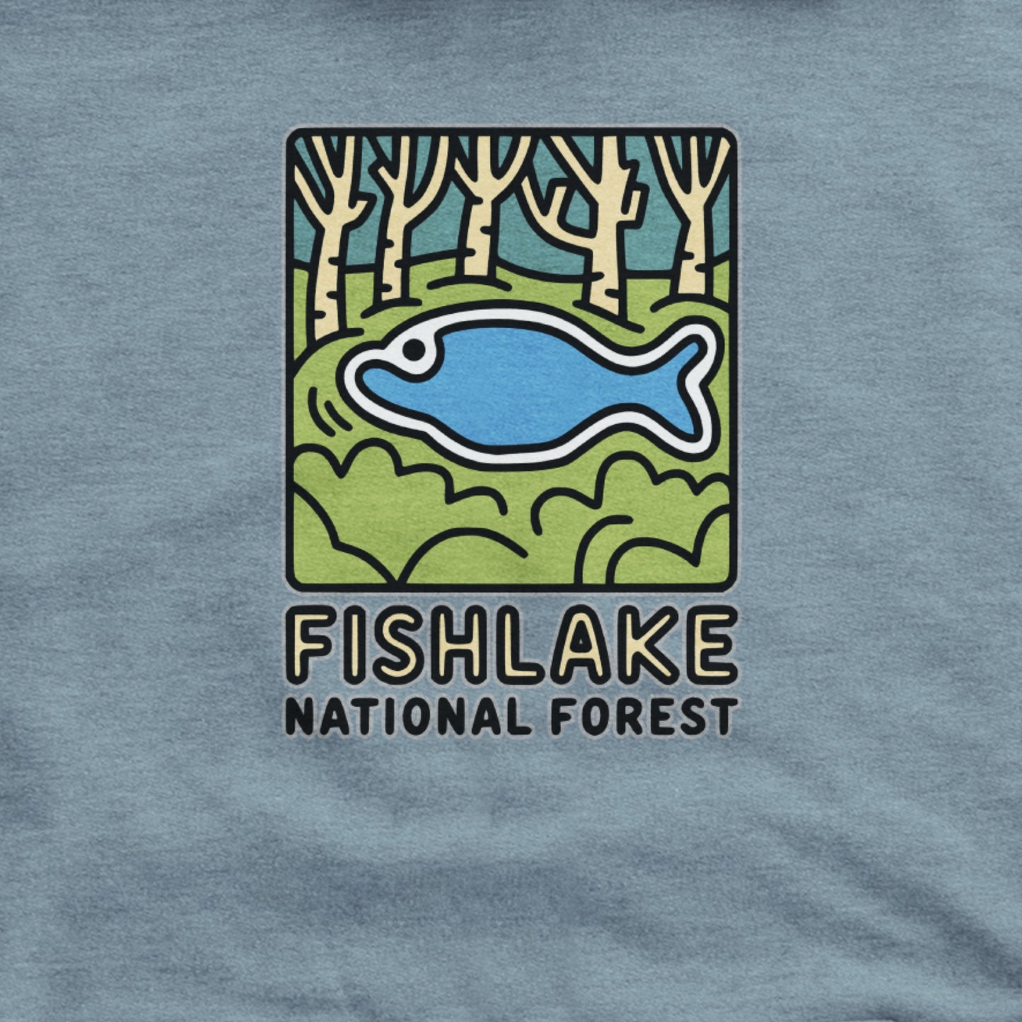 Fishlake National Forest Hoodie Adventure and Outdoors Themed Hoodie