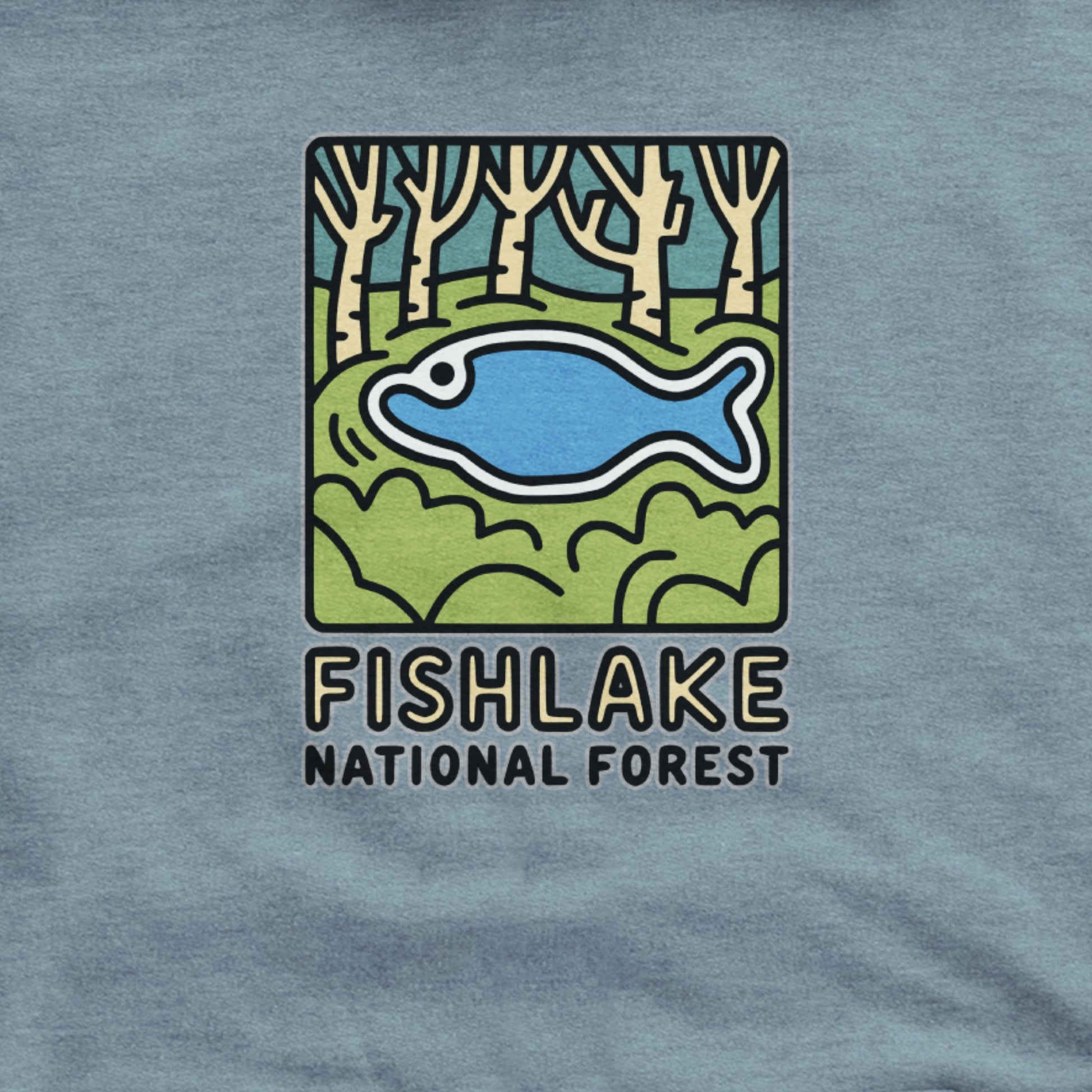 Fishlake National Forest Hoodie Adventure and Outdoors Themed Hoodie