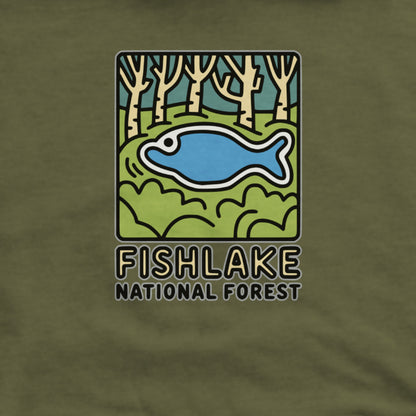 Fishlake National Forest Hoodie Adventure and Outdoors Themed Hoodie
