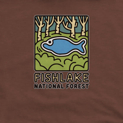 Fishlake National Forest Hoodie Adventure and Outdoors Themed Hoodie
