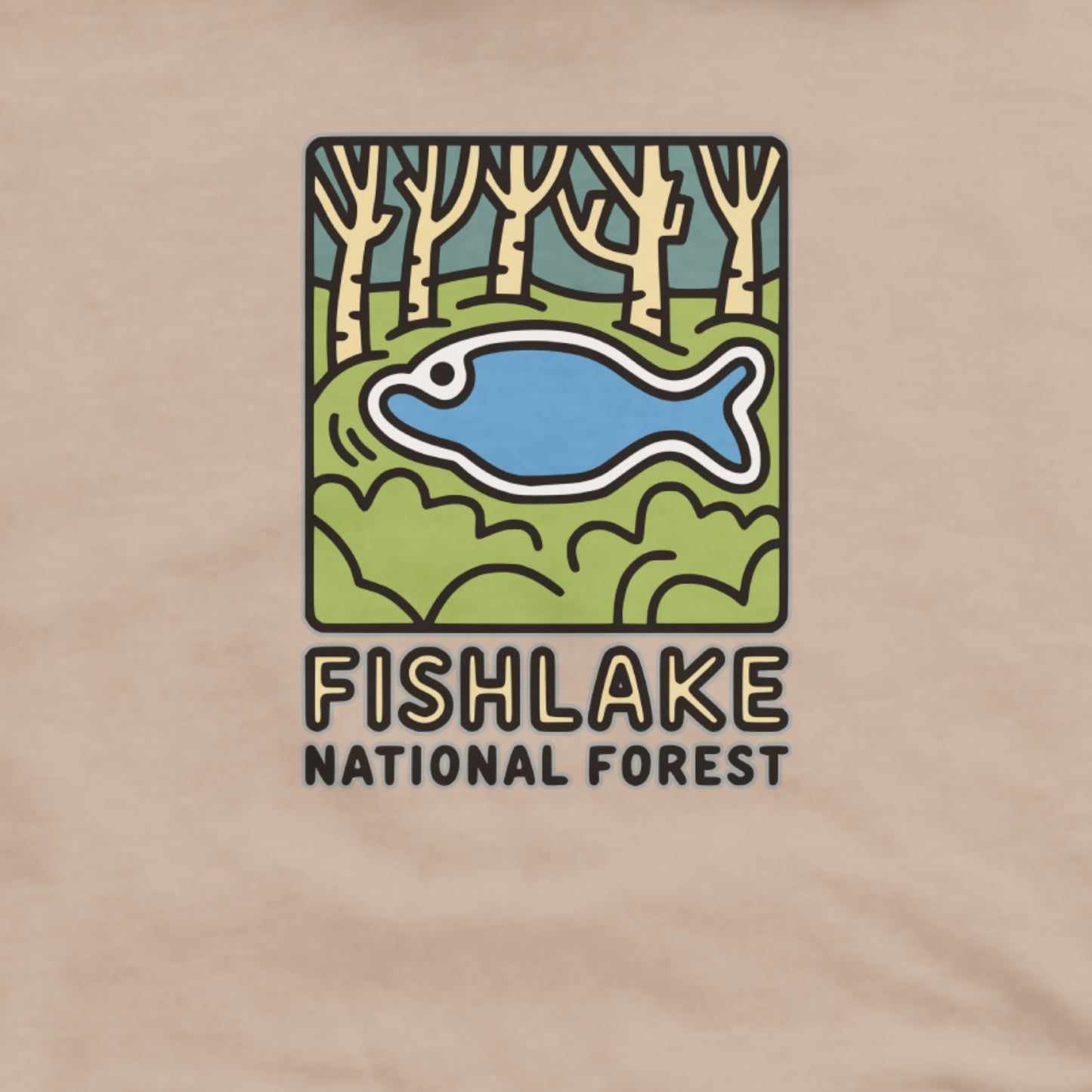 Fishlake National Forest Hoodie Adventure and Outdoors Themed Hoodie