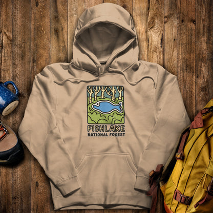 Fishlake National Forest Hoodie Sand Adventure and Outdoors Themed Hoodie