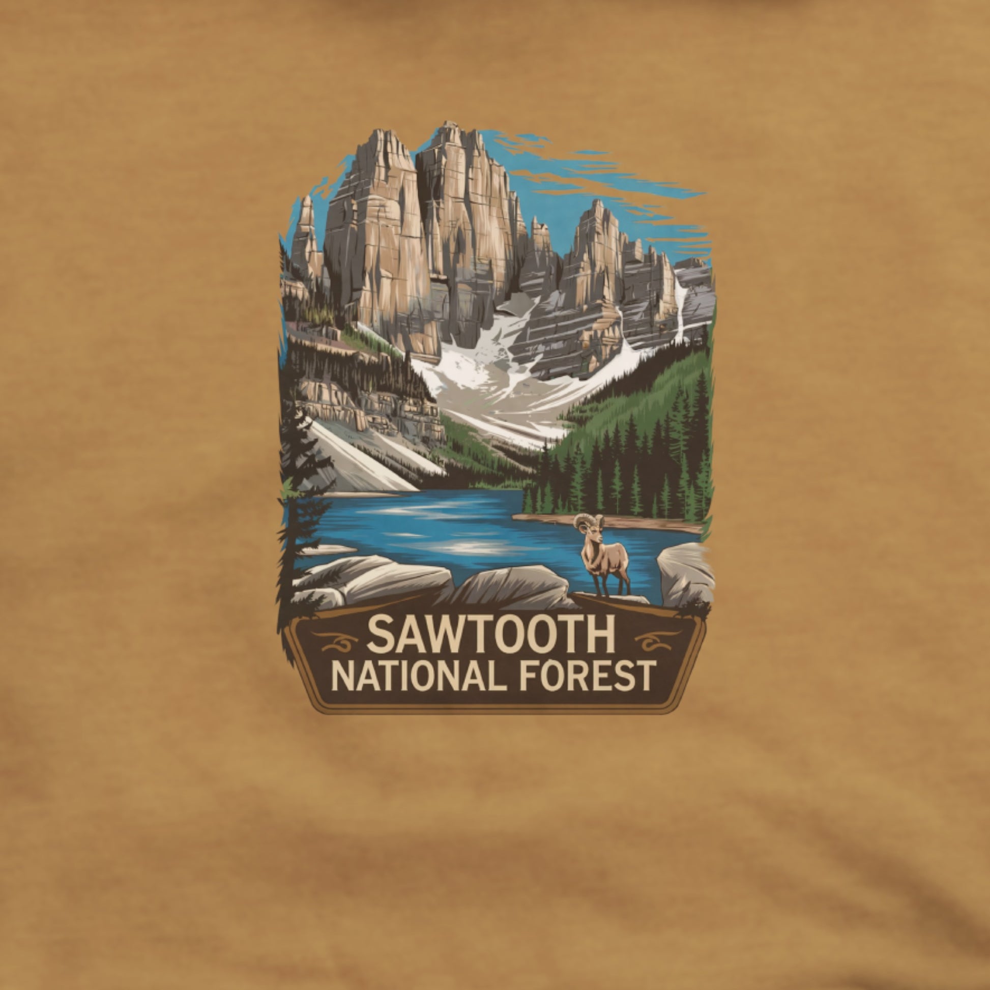 Sawtooth National Forest Hoodie Adventure and Outdoors Themed Hoodie