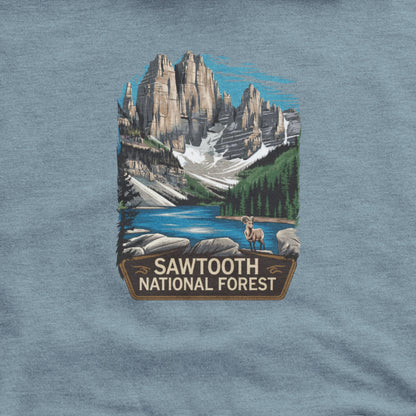 Sawtooth National Forest Hoodie Adventure and Outdoors Themed Hoodie