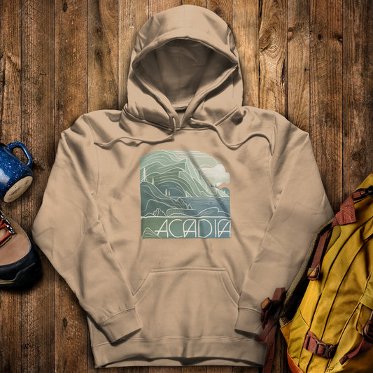 Acadia National Park Hoodie Sand Adventure and Outdoors Themed Hoodie