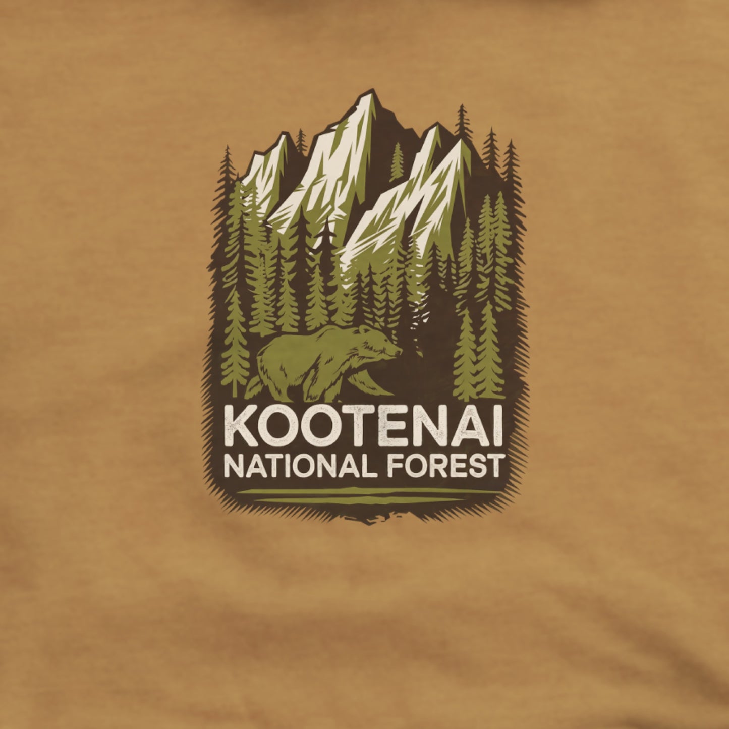 Kootenai National Forest Hoodie Adventure and Outdoors Themed Hoodie