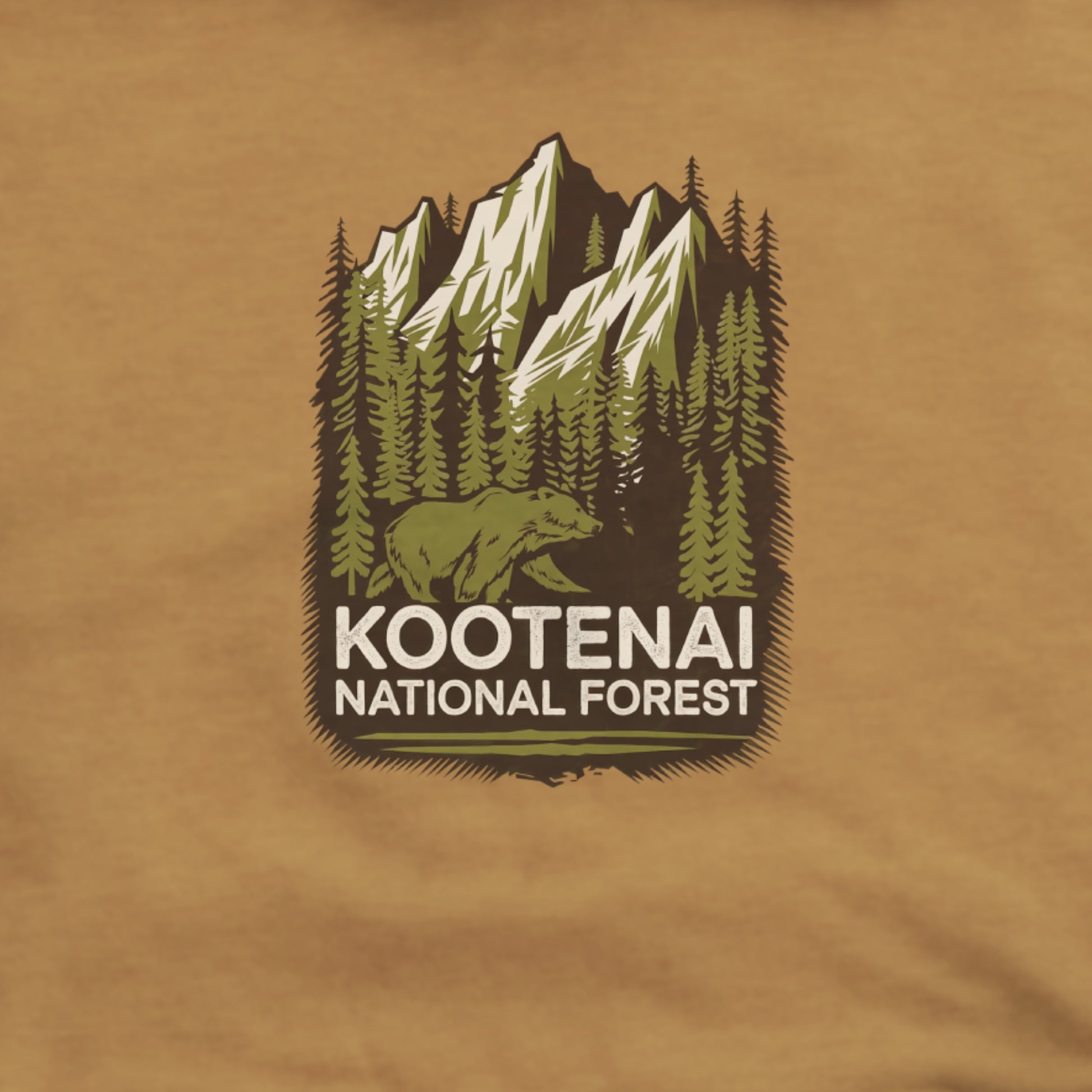 Kootenai National Forest Hoodie Adventure and Outdoors Themed Hoodie