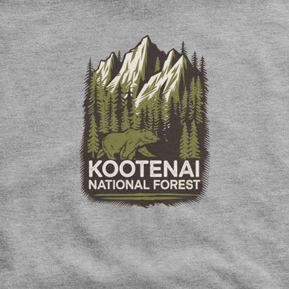 Kootenai National Forest Hoodie Adventure and Outdoors Themed Hoodie
