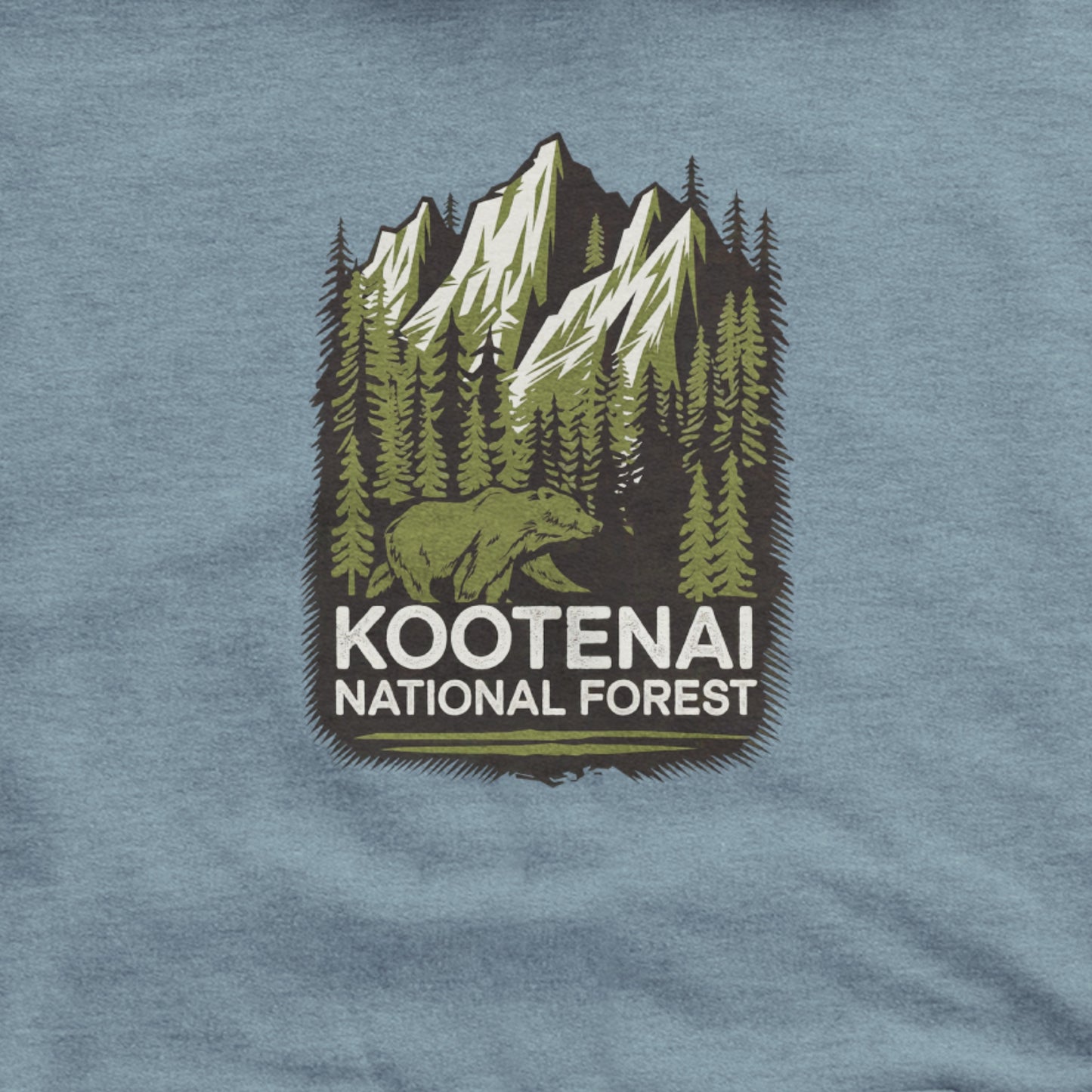 Kootenai National Forest Hoodie Adventure and Outdoors Themed Hoodie