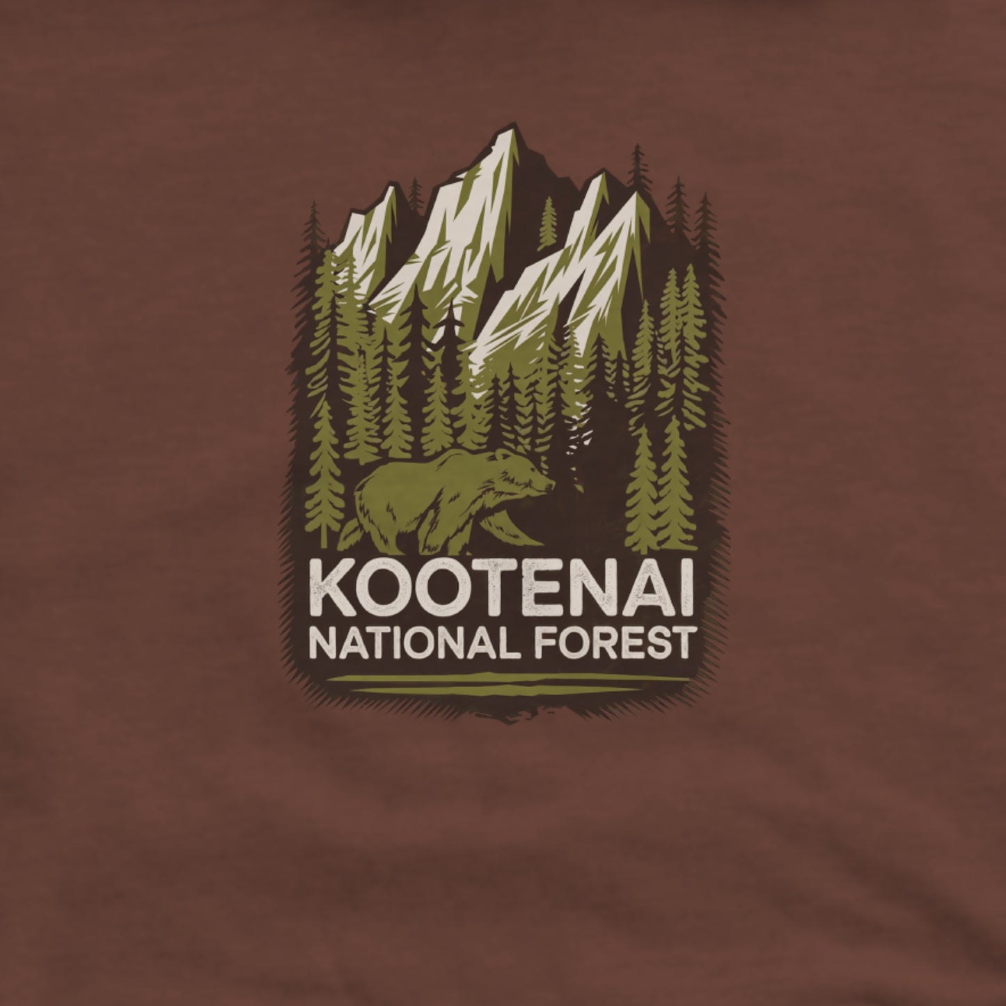 Kootenai National Forest Hoodie Adventure and Outdoors Themed Hoodie