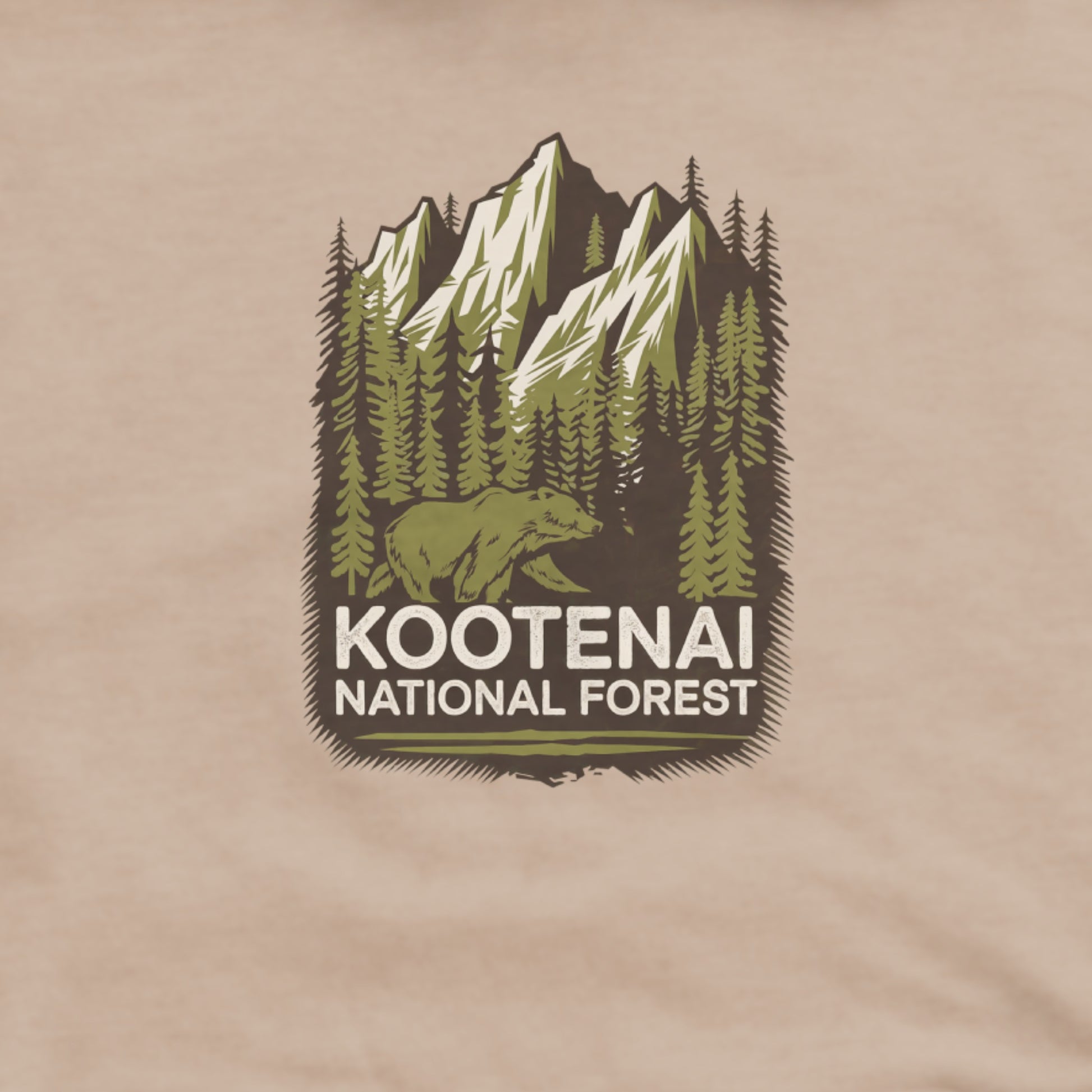 Kootenai National Forest Hoodie Adventure and Outdoors Themed Hoodie