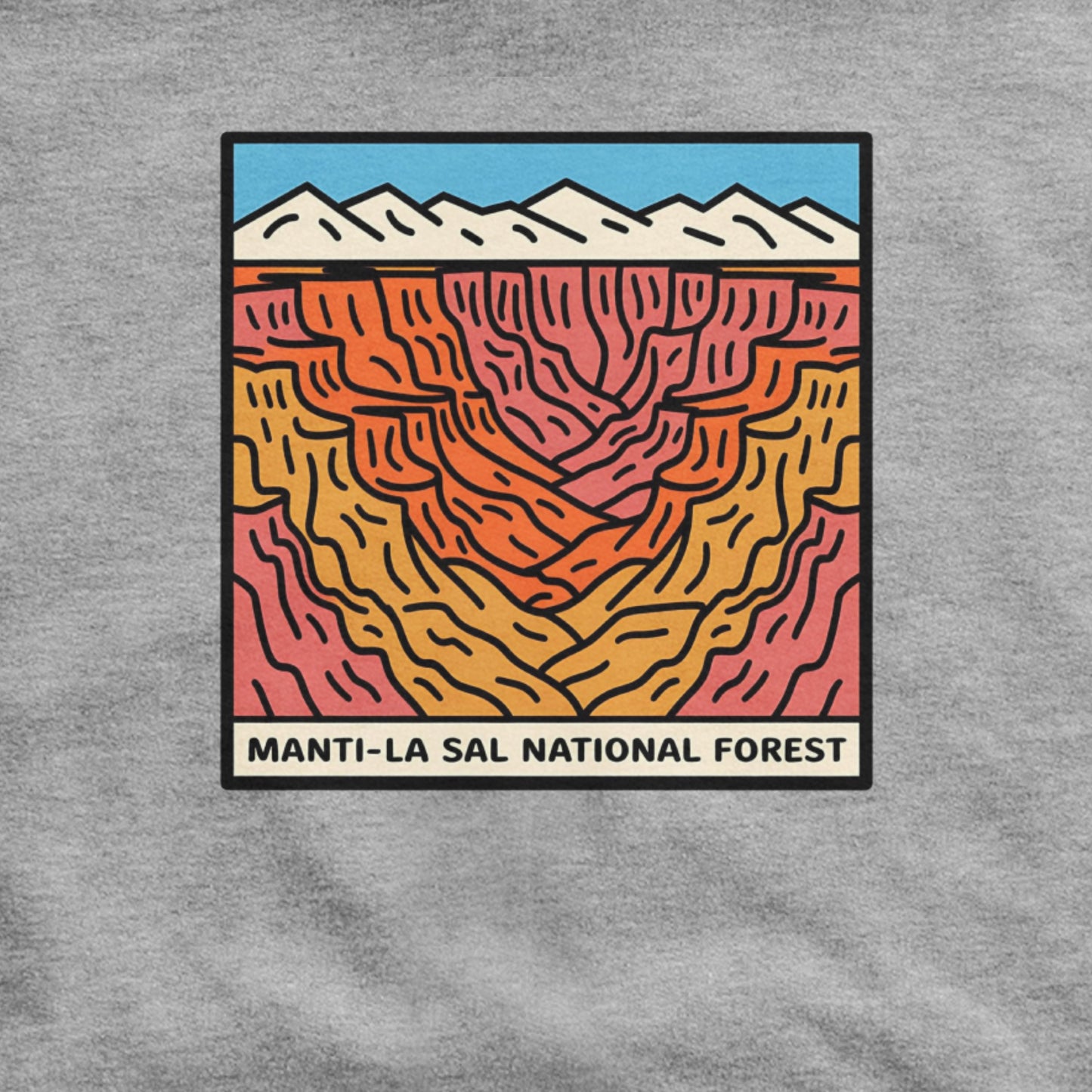 Manti-La Sal National Forest Hoodie Adventure and Outdoors Themed Hoodie