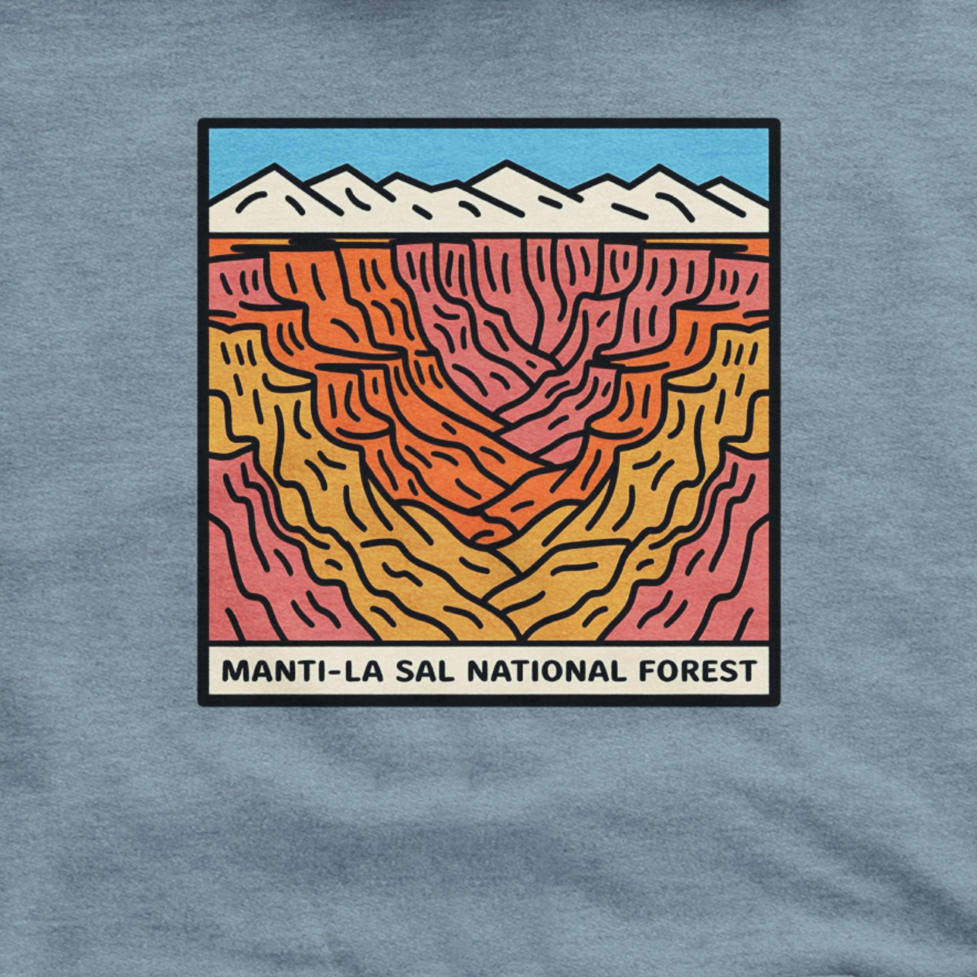 Manti-La Sal National Forest Hoodie Adventure and Outdoors Themed Hoodie