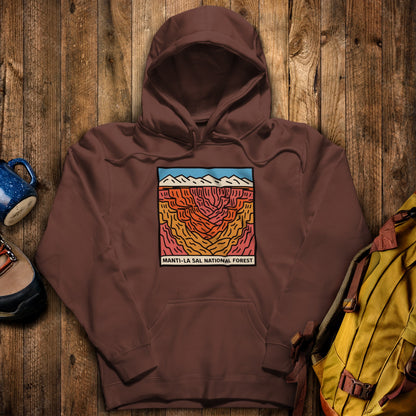 Manti-La Sal National Forest Hoodie Cocoa Adventure and Outdoors Themed Hoodie