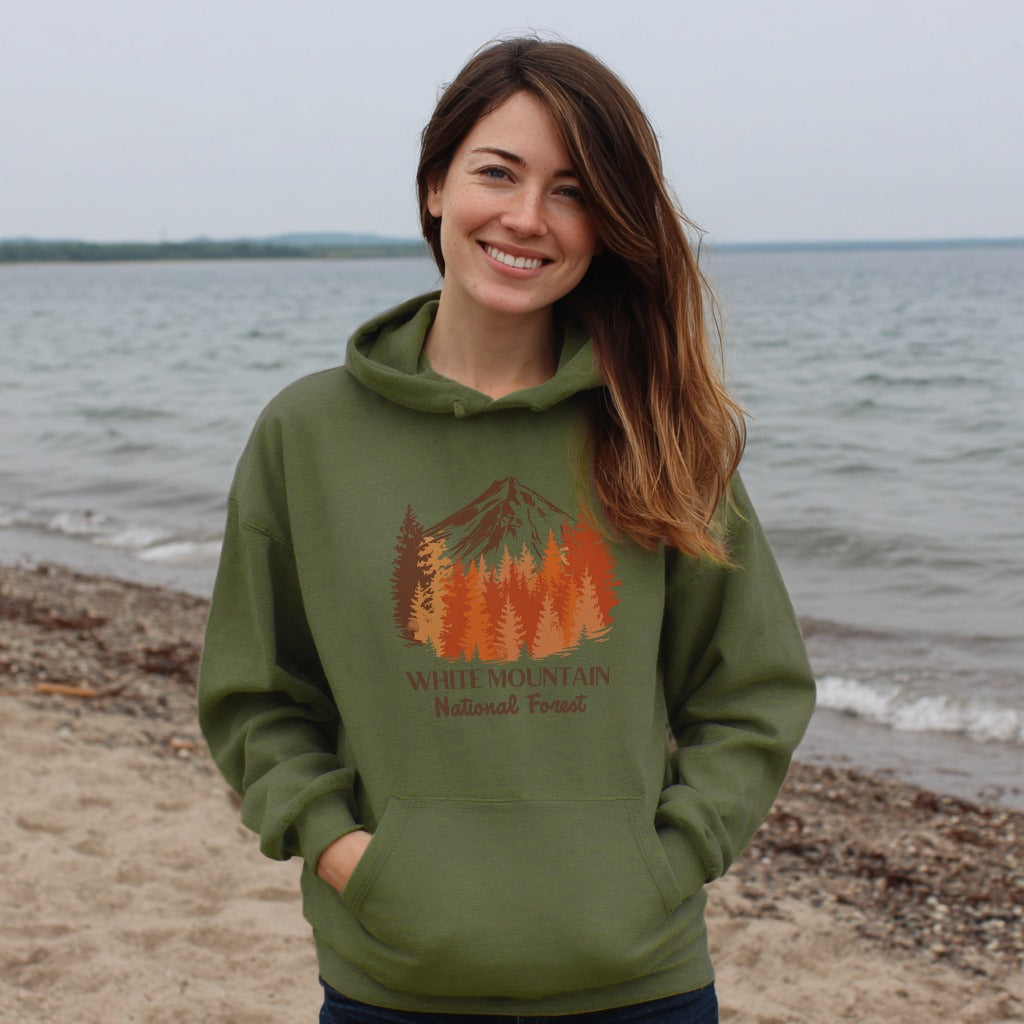 White Mountain National Forest Hoodie Adventure and Outdoors Themed Hoodie