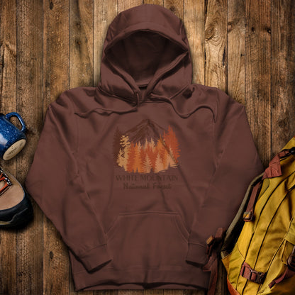 White Mountain National Forest Hoodie Cocoa Adventure and Outdoors Themed Hoodie
