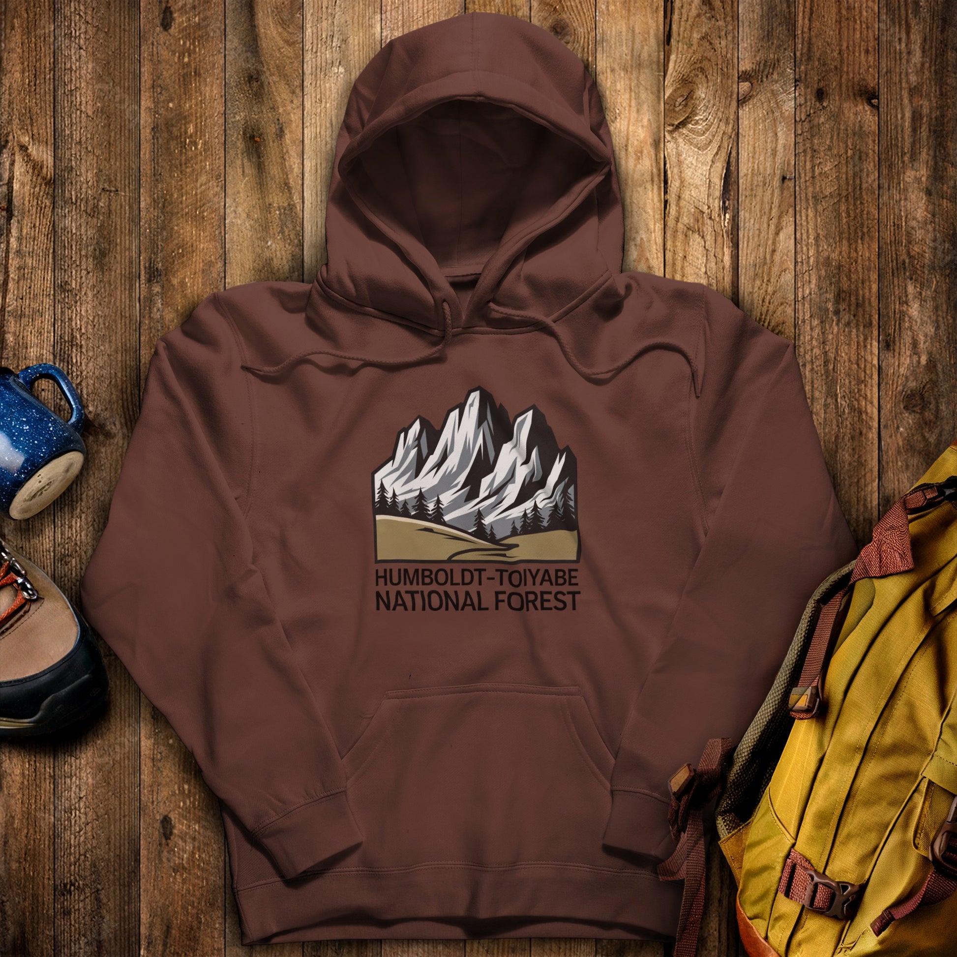 Humboldt-Toiyabe National Forest Hoodie Cocoa Adventure and Outdoors Themed Hoodie