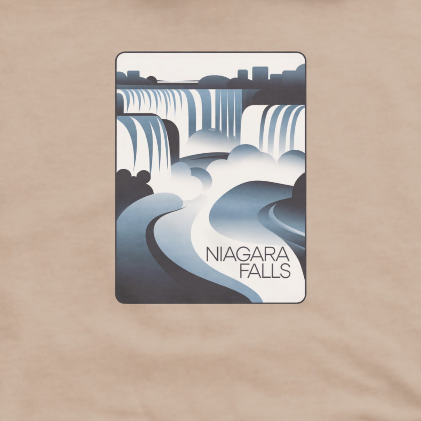 Niagara Falls Modern Hoodie Adventure and Outdoors Themed Hoodie